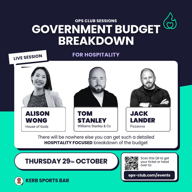 Cover Image for π₯ Ops Club Sessions: The Government Budget Breakdown For Hospitality - What You Need to Know!