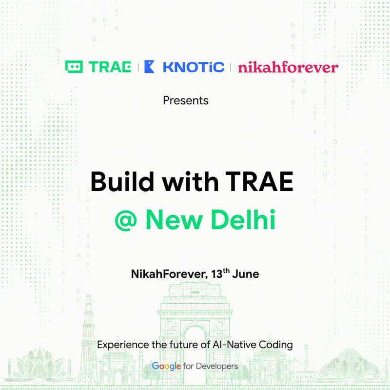 Cover Image for Build With TRAE @ New Delhi
