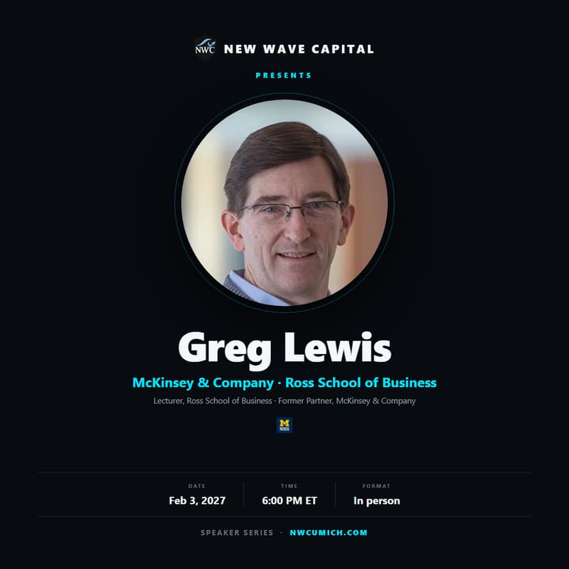 Cover Image for NWC Speaker Series: Greg Lewis, McKinsey & Company