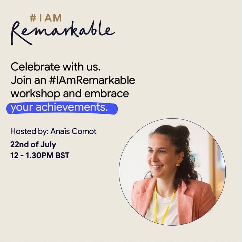 Cover Image for 🌞 IAmRemarkable workshop: Celebrate your achievements