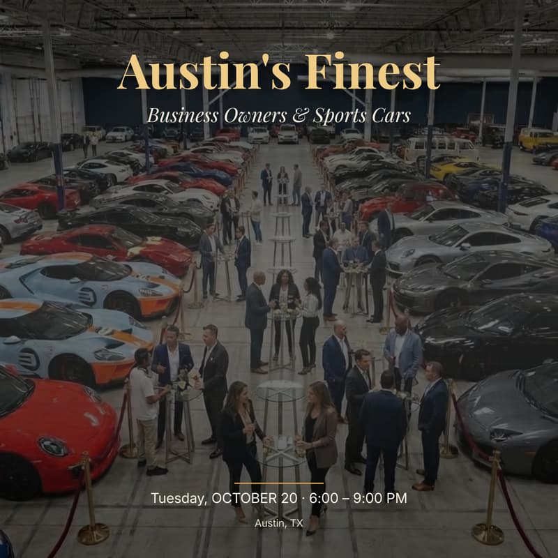 Cover Image for Austin's Finest: Business Owners & Sports Cars