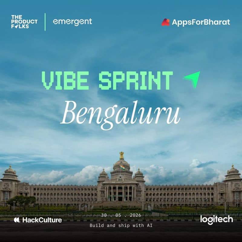 Cover Image for AI Vibe Sprint Bangalore - The Product Folks x Emergent