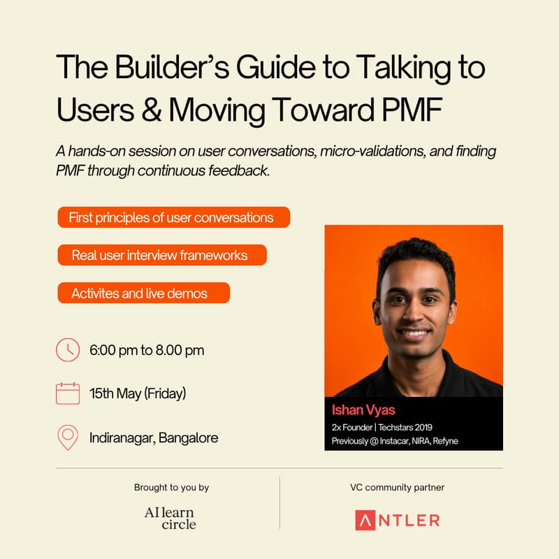 Cover Image for The Builder’s Guide to Talking to Users & Moving Toward PMF