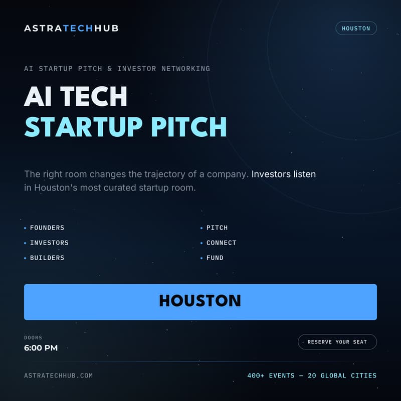 Cover Image for AI Startup Pitch & Investor Networking I Houston