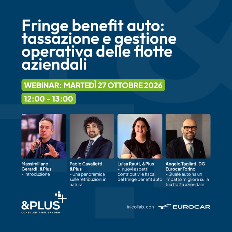 Cover Image for Fringe benefit auto: tassazione e gestione operativa delle flotte aziendali