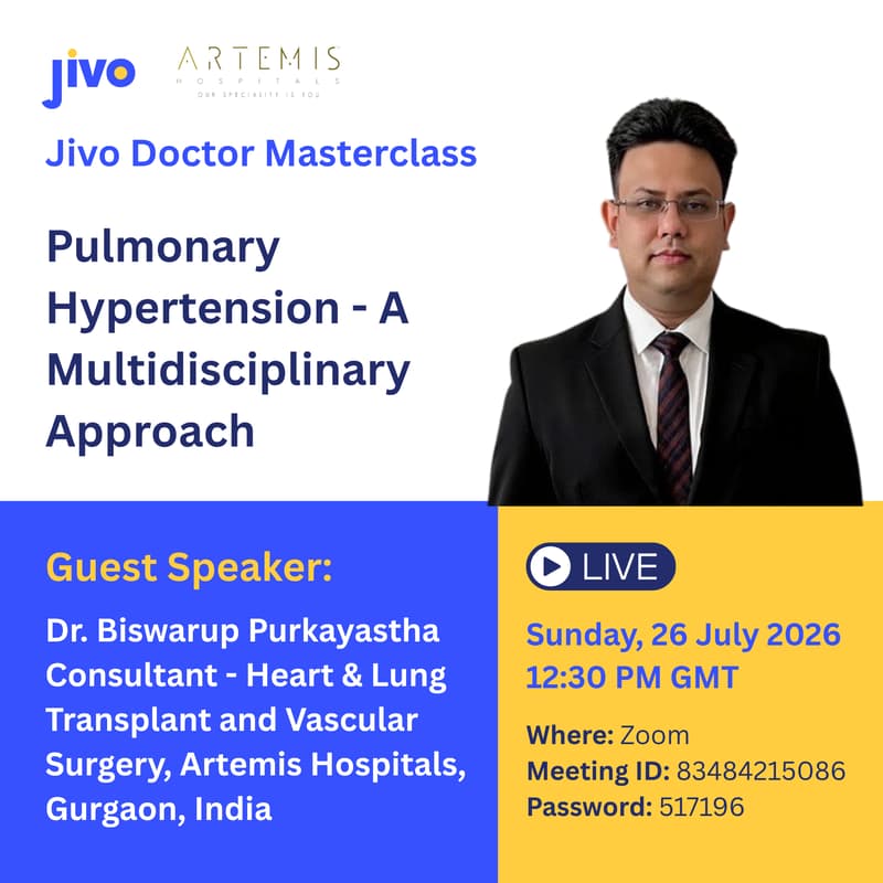 Cover Image for Jivo Masterclass | Pulmonary Hypertension - A Multidisciplinary Approach
