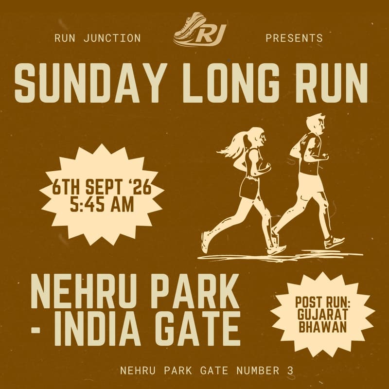 Cover Image for Sunday Long Run 🏃🏽‍♂️ | Road to VDHM 🏅 | Nehru Park → India Gate & Back