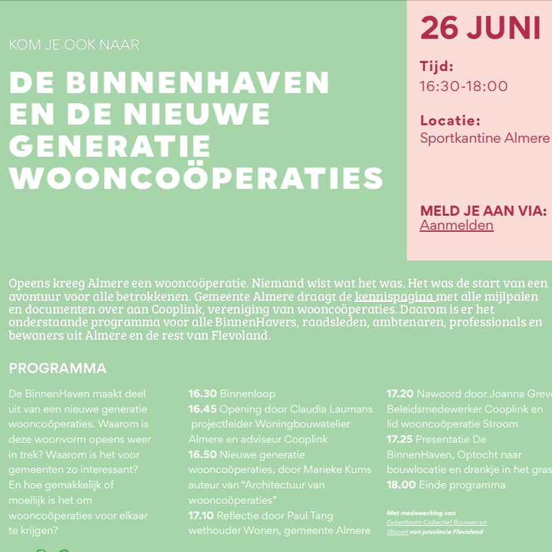 Cover Image for De Binnenhaven en de nieuwe generatie wooncoöperaties
