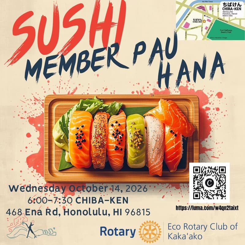 Cover Image for SUSHI Member Pau Hana