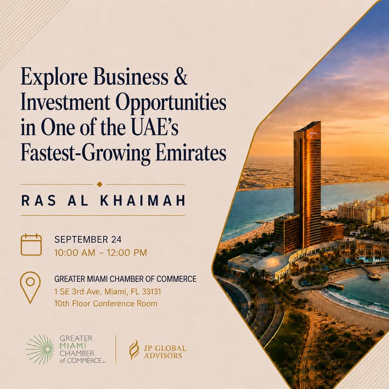 Cover Image for Breakfast Reception with Ras Al Khaimah, UAE | Business & Investment Opportunities