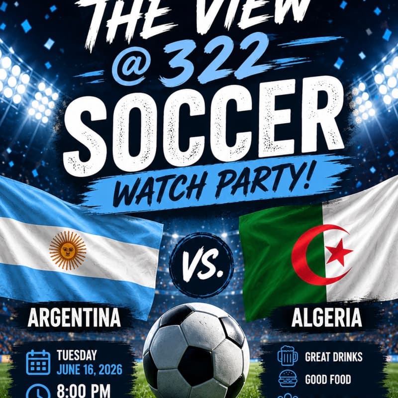 Cover Image for Argentina vs Algeria Soccer Capital Watch Party @ The View 322