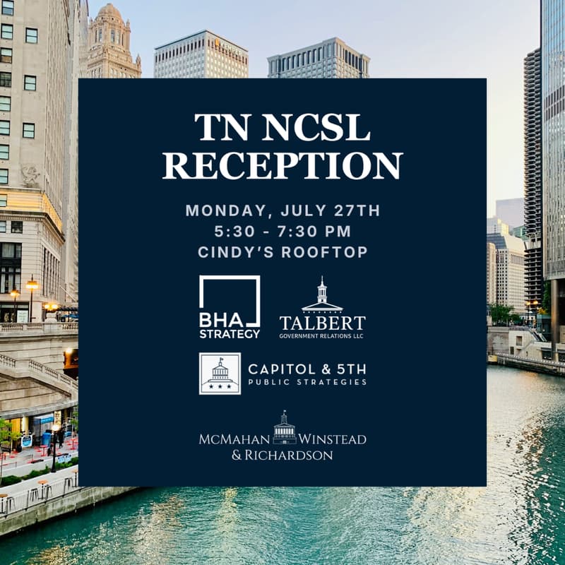 Cover Image for Tennessee NCSL Reception