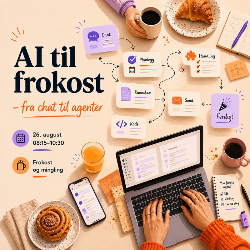 Cover Image for AI til frokost – fra chat til agenter