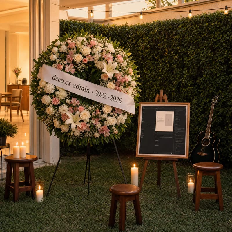 Cover Image for deco.cx Admin FUNERAL (2022-2026)