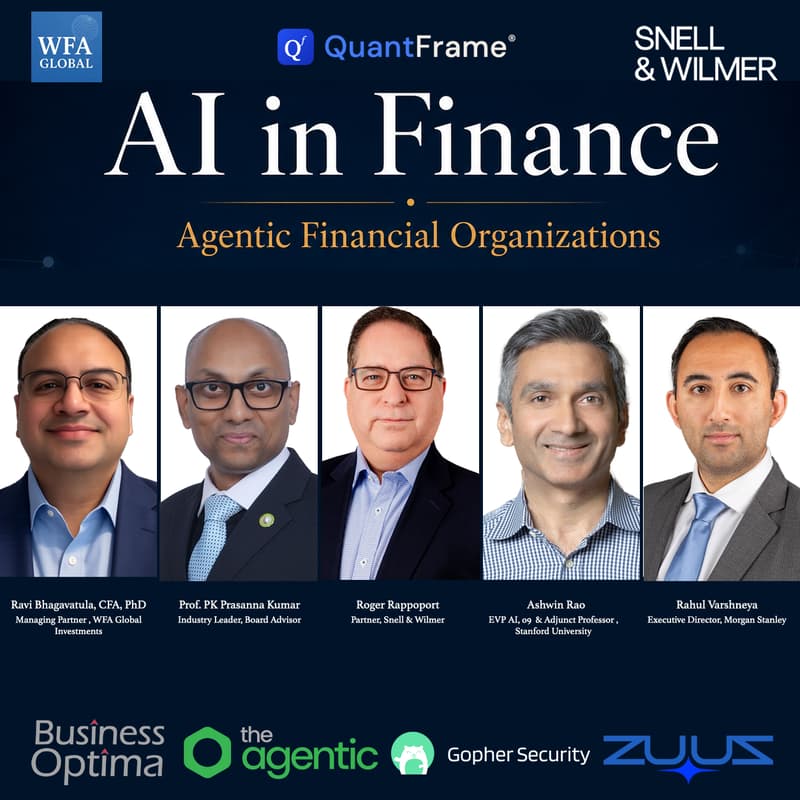 Cover Image for Book Release - AI in Finance: Agentic Financial Organizations by Ravi S. Bhagavatula & Professor PK Prasanna Kumar