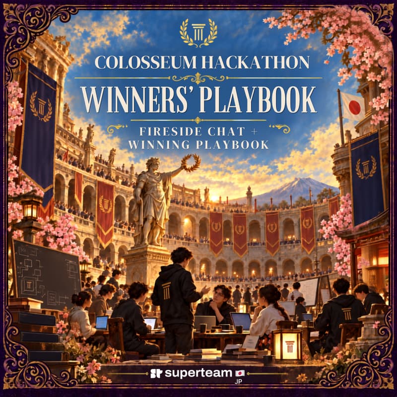 Cover Image for Colosseum Hackathonの勝ち方 — Winners’ Playbook