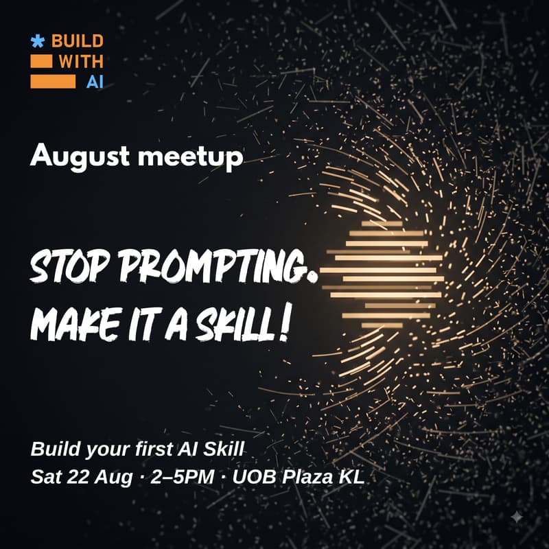 Cover Image for Build wth AI community meetup August - Skills.md edition!