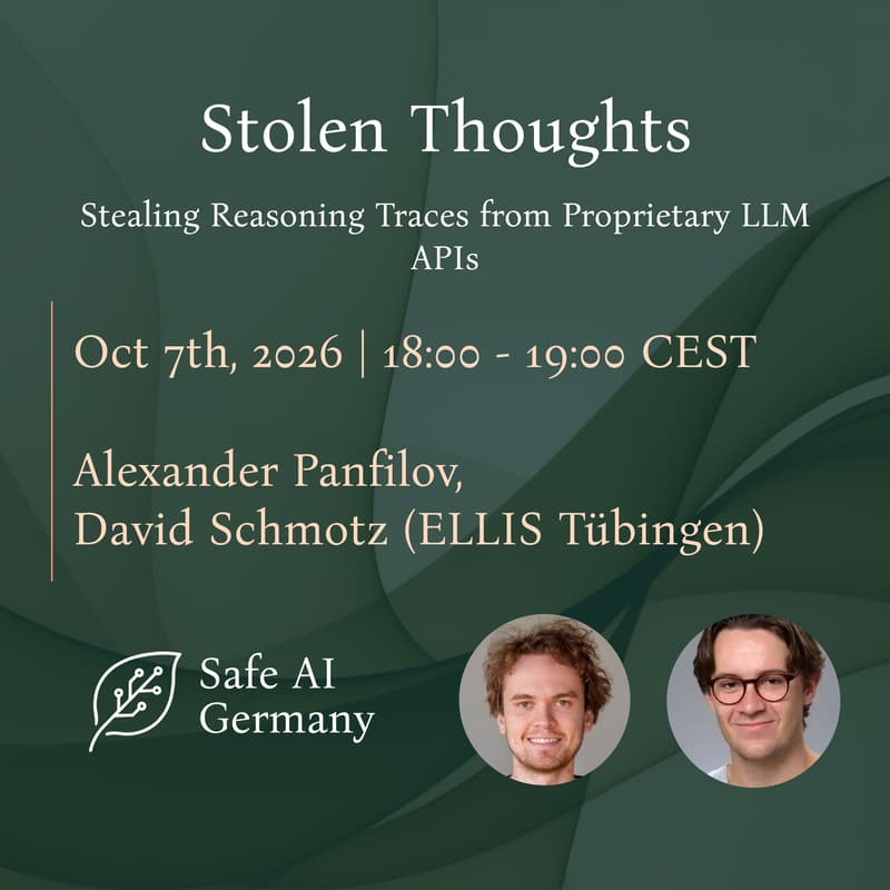 Cover Image for Stolen Thoughts: Stealing Reasoning Traces from Proprietary LLM APIs