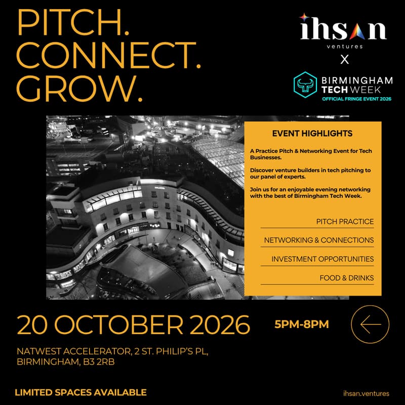Cover Image for Ihsan Ventures Presents Pitch.Grow.Connect