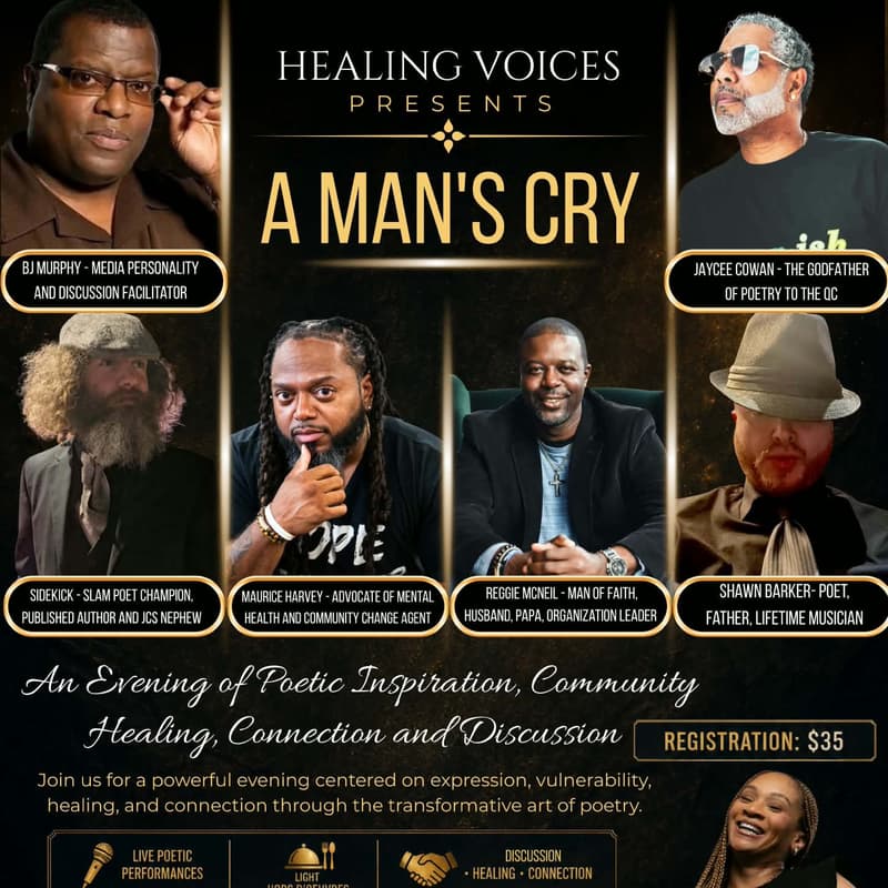 Cover Image for HEALING VOICES PRESENTS "A MAN’S CRY"