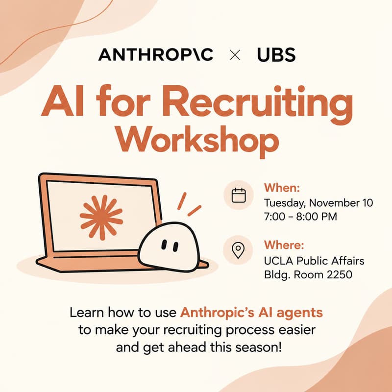 Cover Image for Anthropic x UBS: AI for Recruiting Workshop