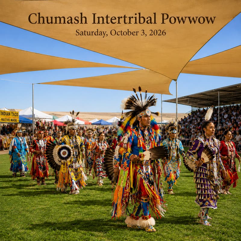 Cover Image for Chumash Intertribal Powwow + Optional Museum & Dinner