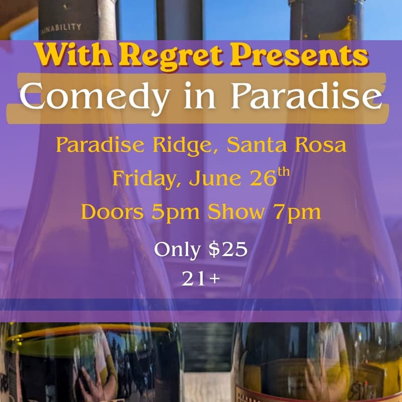 Cover Image for With Regret Presents: Comedy In Paradise