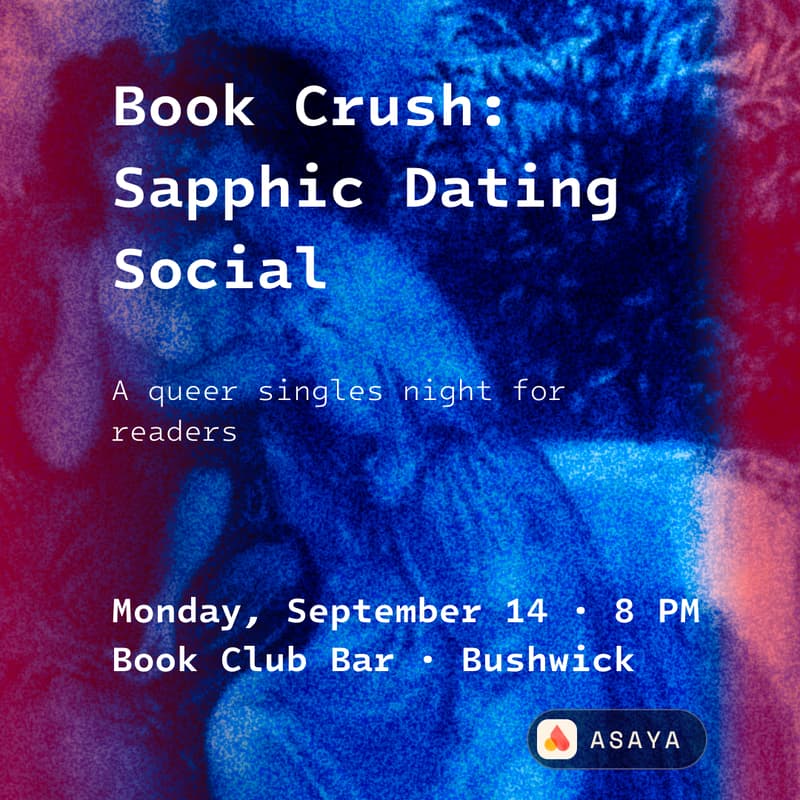 Cover Image for Book Crush: Sapphic Dating Social at Book Club Bar Bushwick