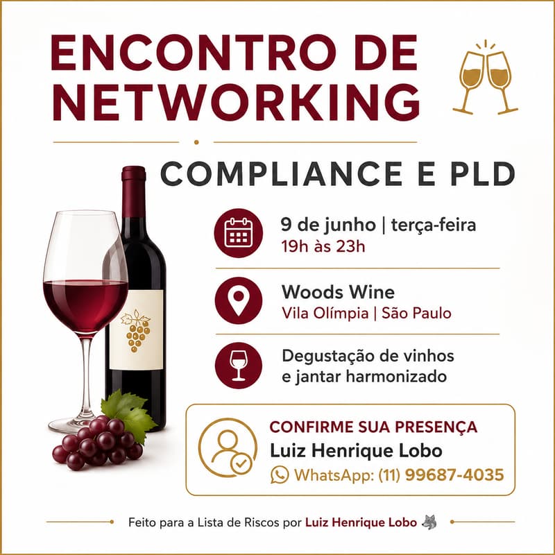 Cover Image for Networking de Compliance e PLD da Lista de Riscos