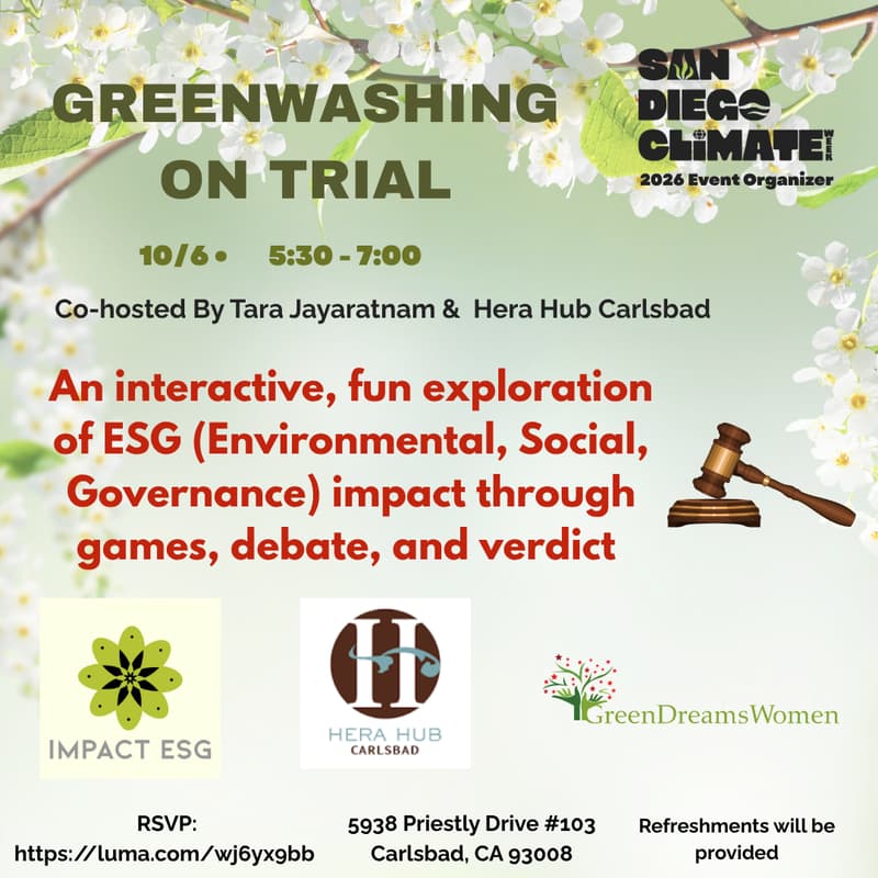 Cover Image for GreenWashing on Trial - An interactive, fun exploration of ESG (Environmental Social Governance) Impact.