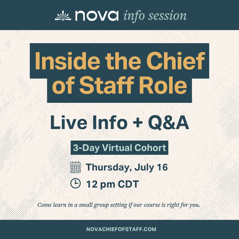 Cover Image for Executive Assistants & Aspiring Chiefs of Staff: Step Into the Role You’re Already Doing (and Get Credit for It)