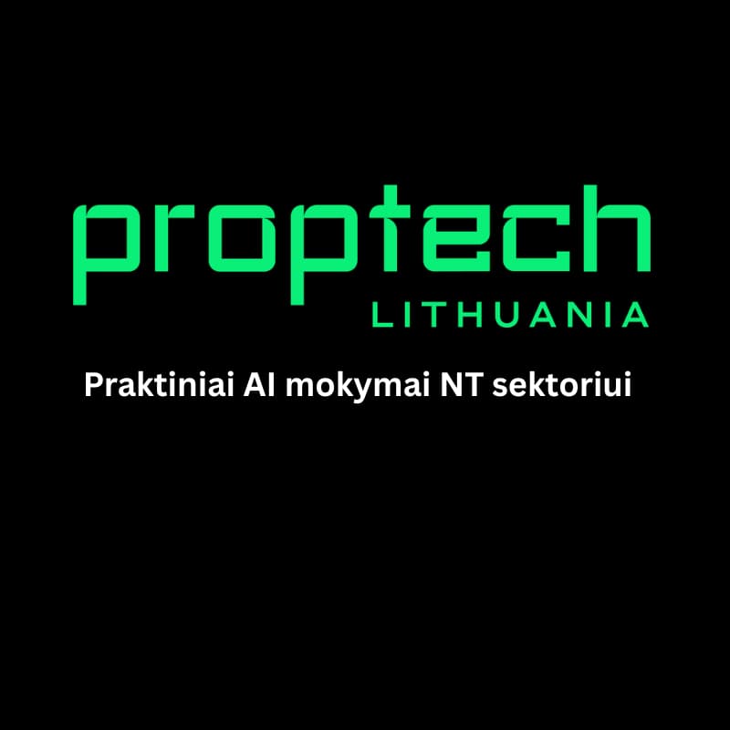 Cover Image for Praktiniai AI mokymai NT sektoriui | PropTech Lithuania