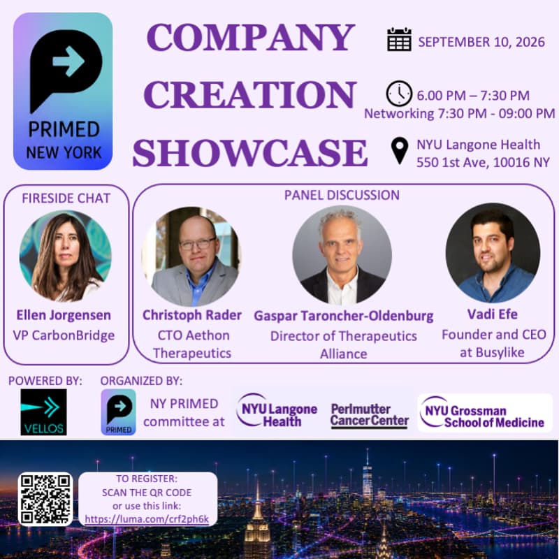 Cover Image for PRIMED NY Company creation showcase event