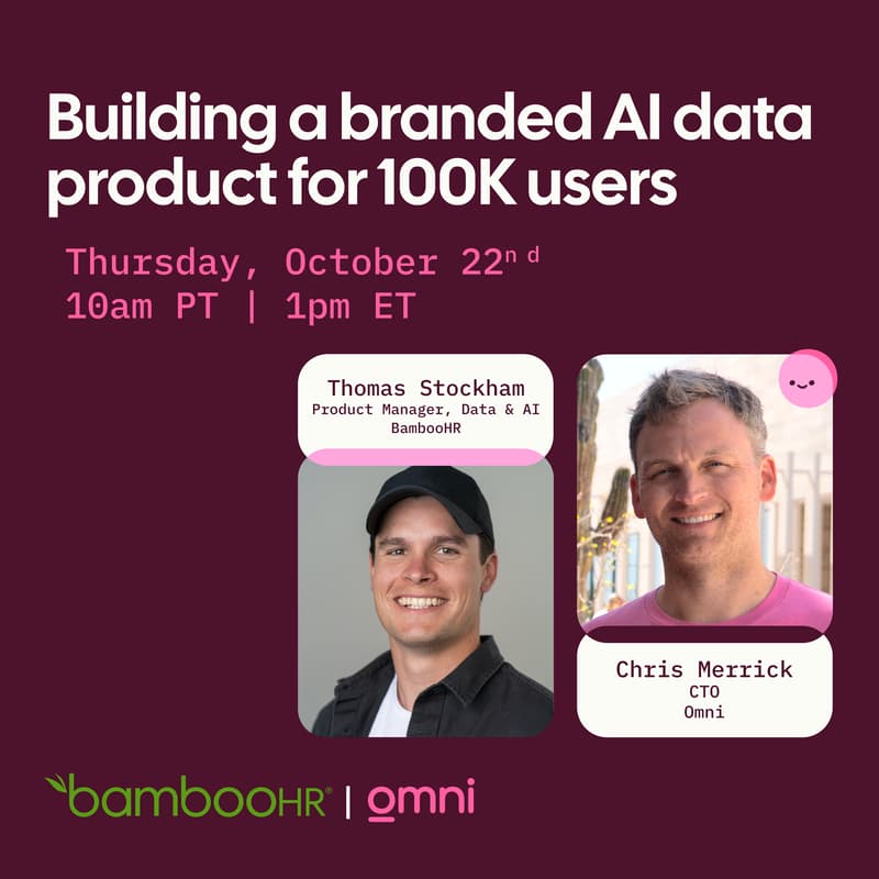 Cover Image for Webinar: Building a branded AI data product for 100K users