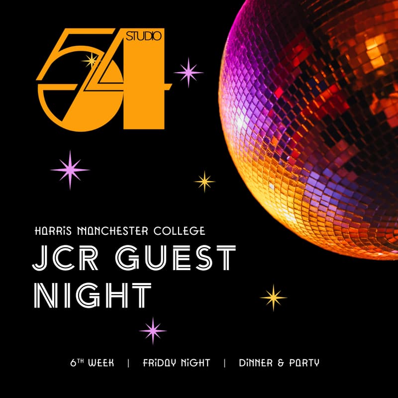 Cover Image for 🪩 STUDIO 54: DISCO | JCR GUEST NIGHT ✨