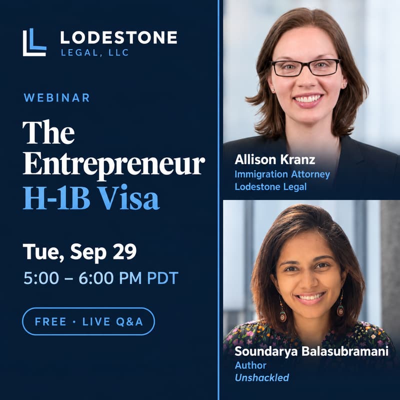 Cover Image for The Entrepreneur H-1B: How to Sponsor Yourself Through Your Own Company