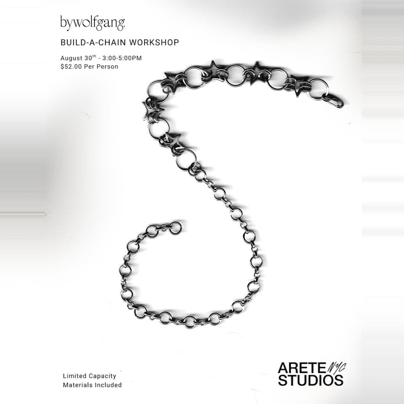 Cover Image for Build-A-Chain / Bespoke Jewelry Making Workshop - byWolfgang x Arete Studios NY