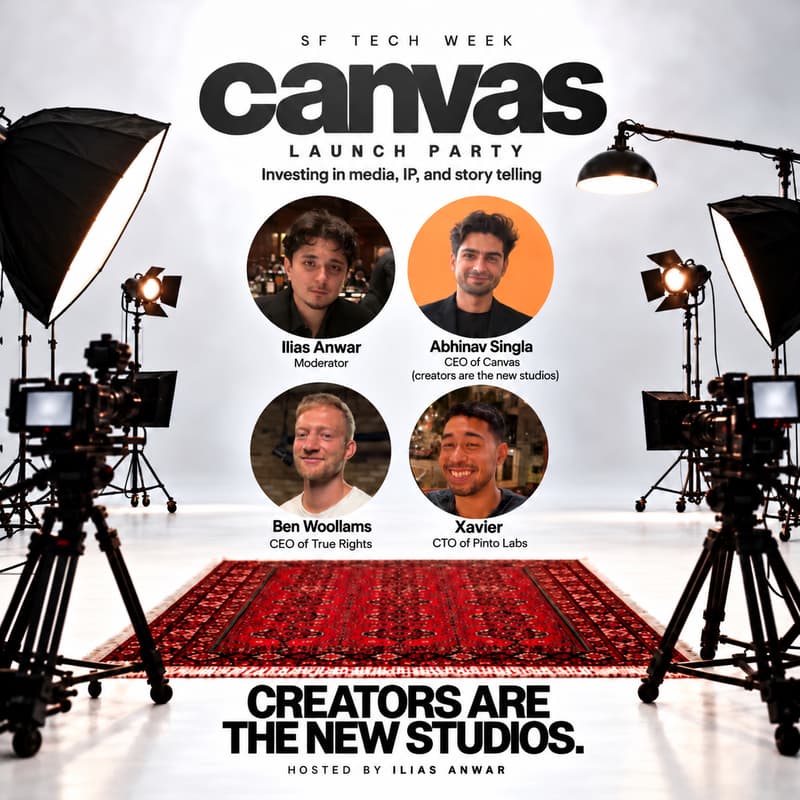 Cover Image for Canvas: Investing in content, IP, and storytelling (SF Tech Week) (555 GRANT AVE) Address