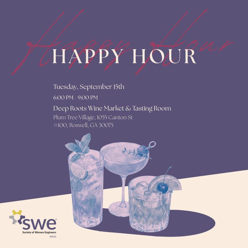 Cover Image for SWE Atlanta Sept Happy Hour At Deep Roots Roswell Tasting Room