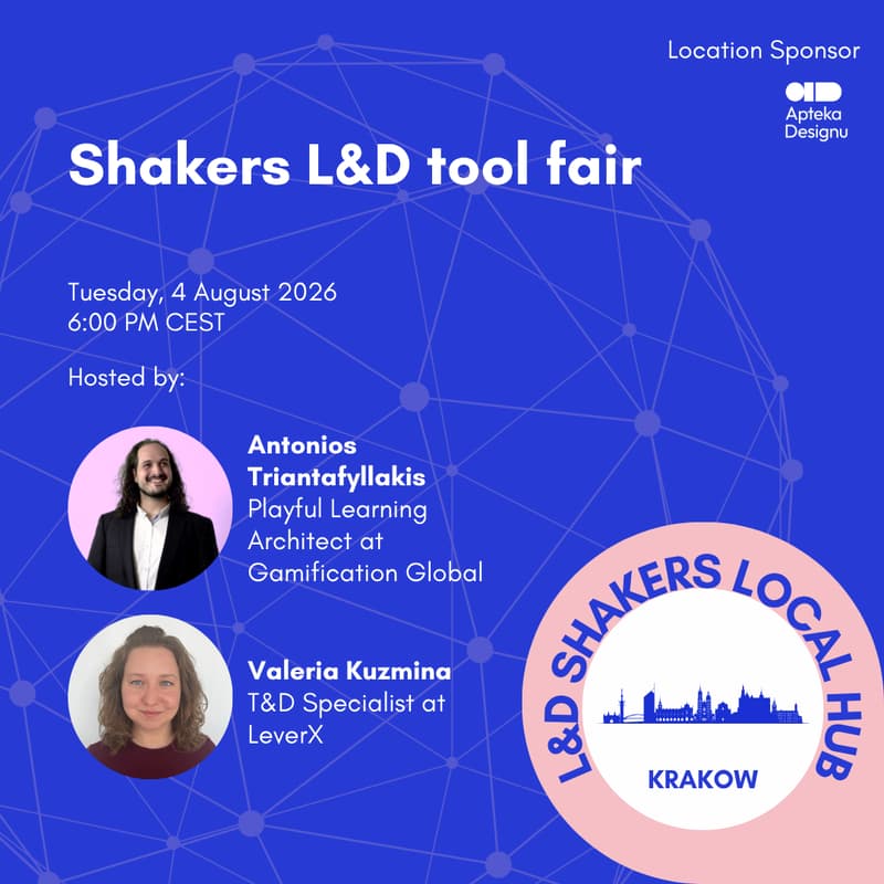 Cover Image for Local Hub Krakow: Shakers L&D tool fair