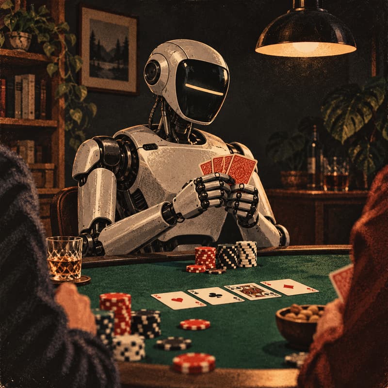 Cover Image for Poker Night: Humans vs. Humanoids