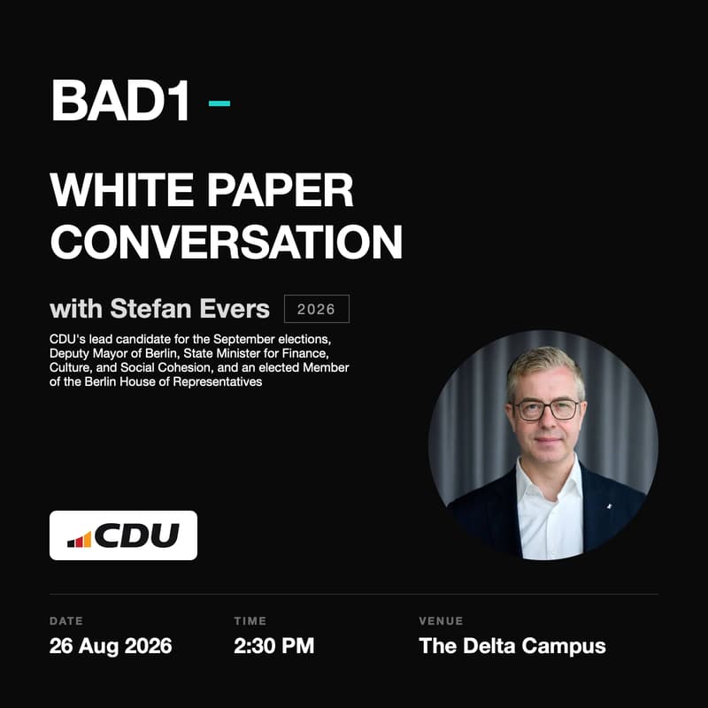 Cover Image for BAD1 & Stefan Evers: Shaping the Future of Berlin's Startup Ecosystem