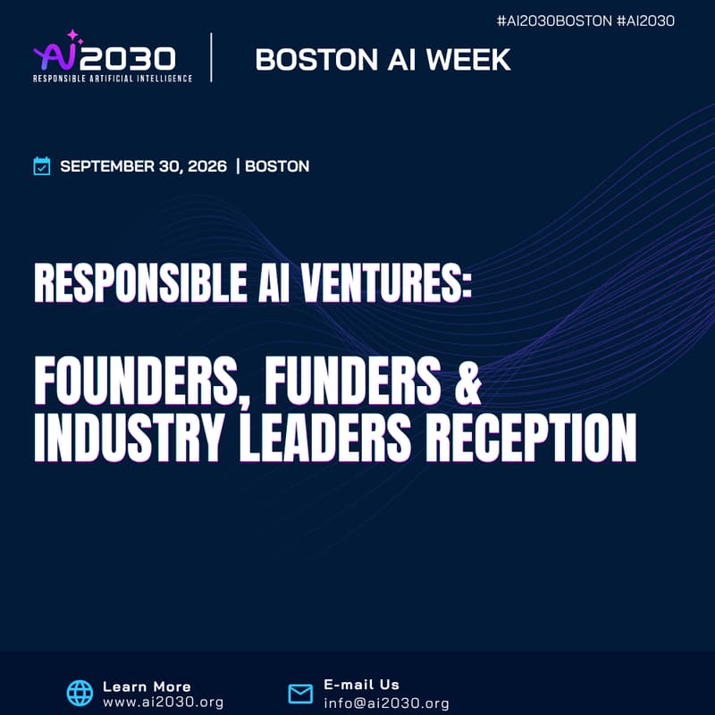 Cover Image for Responsible AI Ventures: Founders, Funders & Industry Leaders Reception-Boston