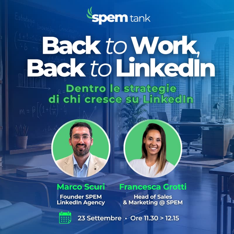 Cover Image for SPEM tank | Back to Work, Back to LinkedIn