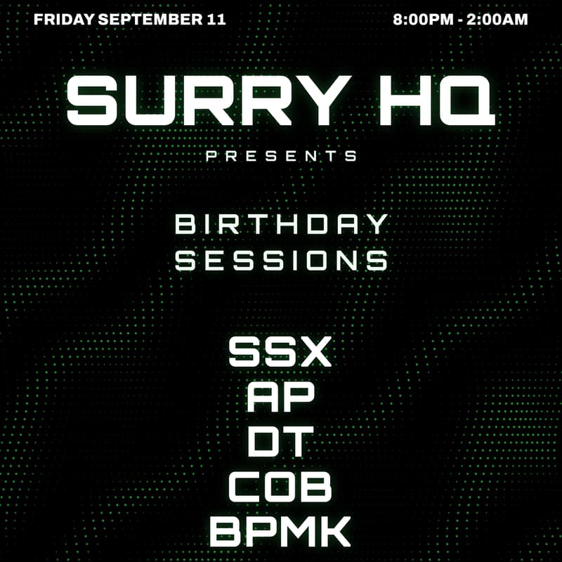 Cover Image for Surry HQ Presents: Birthday Sessions