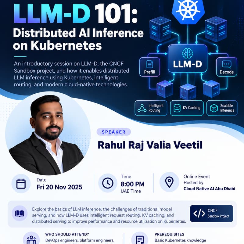 Cover Image for LLM-D 101: Distributed AI Inference on Kubernetes