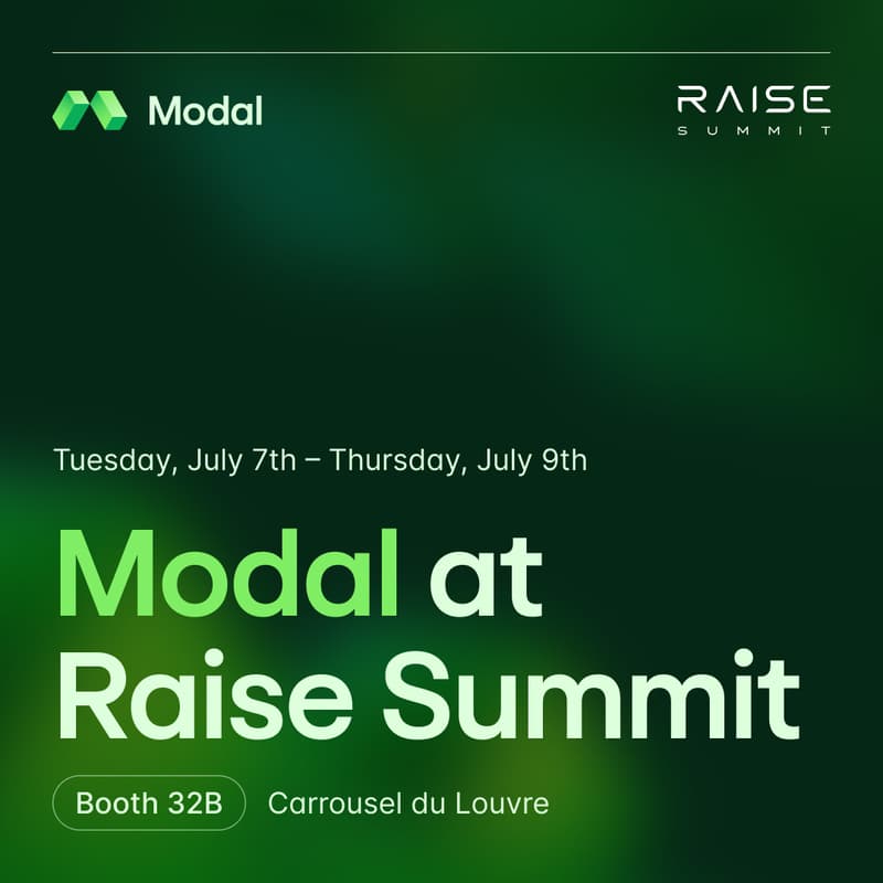 Cover Image for Meet with Modal at Raise Summit