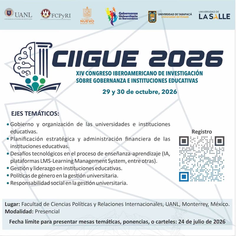 Cover Image for Congreso Iberoamericano de Investigación sobre Gobernanza e Instituciones Educativas