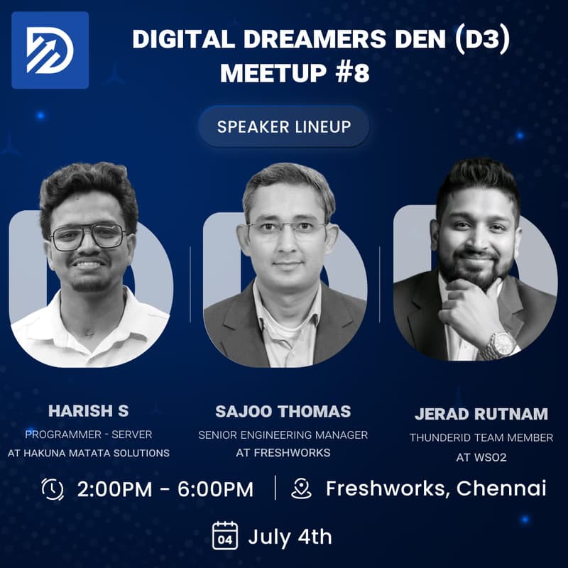 Cover Image for Digital Dreamers Den (D3) Meetup #8