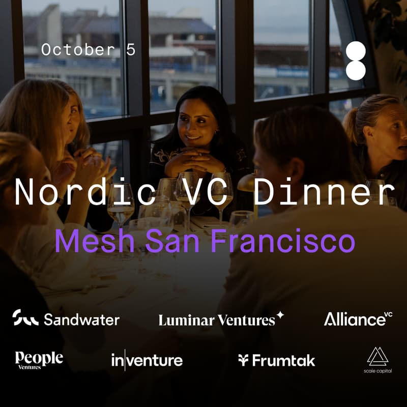 Cover Image for Mesh SF - Nordic VC dinner w. Sandwater, Inventure, Scale, Luminar, Frumtak & Alliance